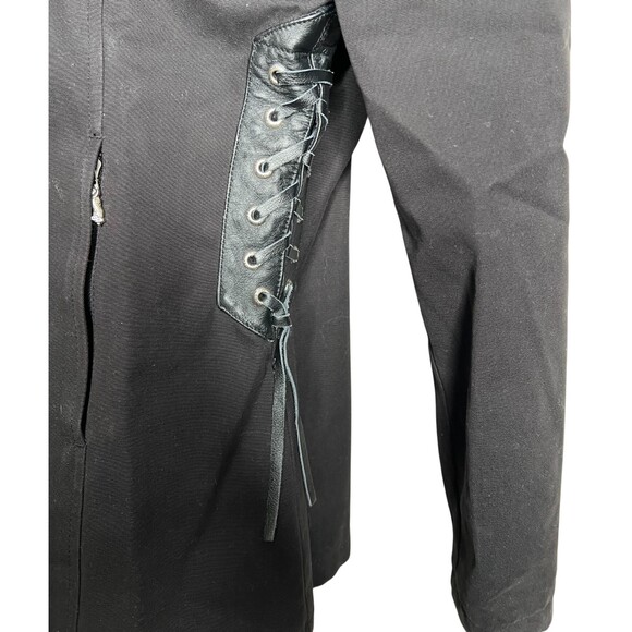 Harley-Davidson Women Jacket Black Cotton Size Small An American Legend Vintage - Picture 4 of 7